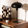 ATMOSPHERA - Lampe champignon à poser "Savio" noir H38cm - vignette