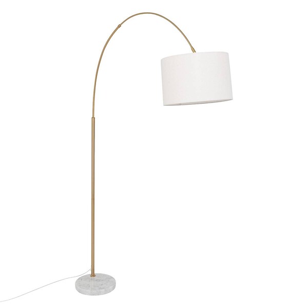 ATMOSPHERA - Lampadaire arche "Tilio" doré H195cm - large