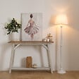 ATMOSPHERA - Lampadaire drt ''LEO'' blanc H156 cm - vignette