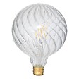 ATMOSPHERA - Ampoule LED "Striée" D12,5cm transparent - vignette