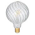 ATMOSPHERA - Ampoule LED "Striée" D12,5cm transparent - vignette