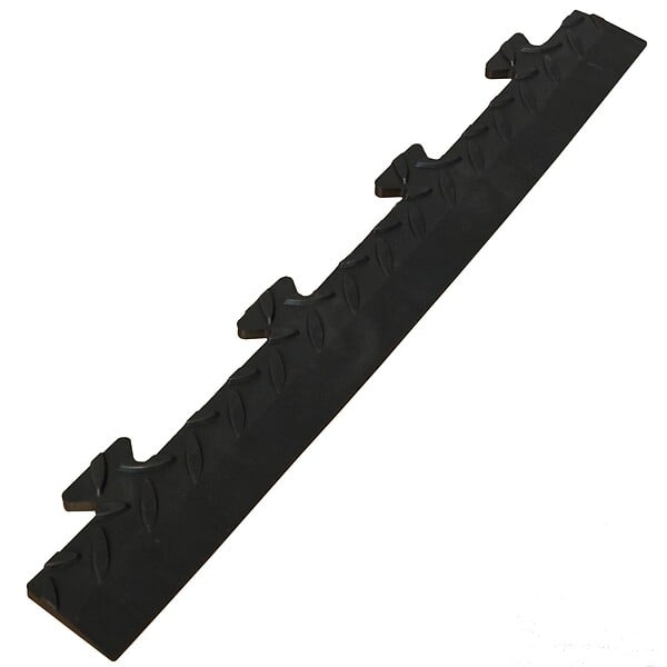 INTEC - Pack 5 Bordures Males pour Dalle PVC noire Clipsable Sol Antidérapant Carré Garage Atelier PS50CRN/M INTEC - large