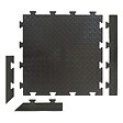 INTEC - Pack 5 Bordures Males pour Dalle PVC noire Clipsable Sol Antidérapant Carré Garage Atelier PS50CRN/M INTEC - vignette