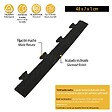 INTEC - Pack 5 Bordures Males pour Dalle PVC noire Clipsable Sol Antidérapant Carré Garage Atelier PS50CRN/M INTEC - vignette