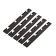 INTEC - Pack 5 Bordures Femelles pour Dalle PVC noire Clipsable Sol Antidérapant Carré Garage Atelier PS50CRN/F INTEC - vignette