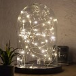 ATMOSPHERA - Guirlandes "Anya" 40 microLED à pile argent blanc chaud L400cm - vignette