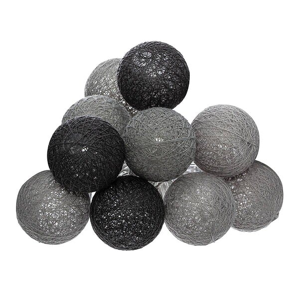 ATMOSPHERA - Guirlande LED à piles 10 boules - large