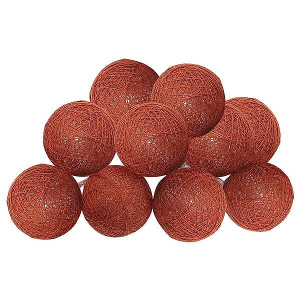 ATMOSPHERA - Guirlande led à pile "Tara" 10 boules lumineuses L165cm - large