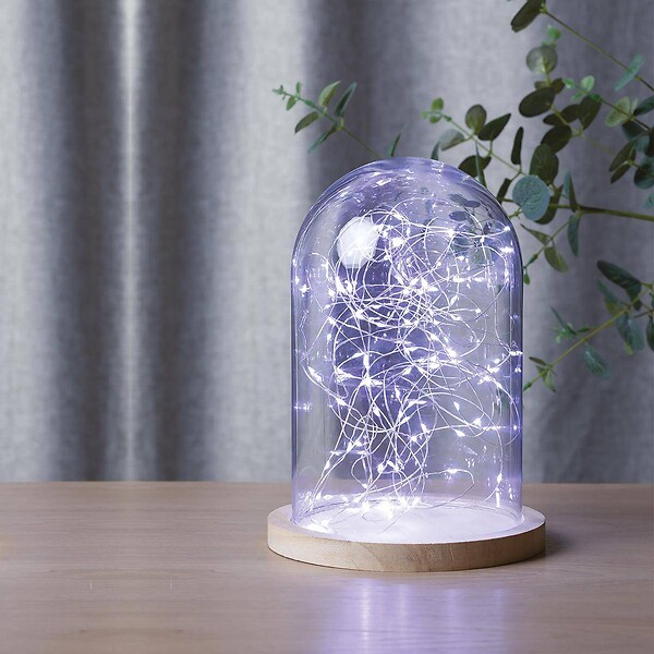 ATMOSPHERA - Guirlandes "Anya" 100 micro LED blanc L1000cm - large