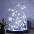 ATMOSPHERA - Guirlandes "Anya" 40 microLED à pile argent blanc froid L400cm - vignette