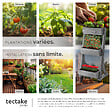 TECTAKE - Jardinière verticale FLORA en bois laqué avec toile de paillage gris - vignette