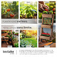 TECTAKE - Jardinière verticale FLORA en bois laqué avec toile de paillage marron - vignette