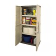 INTEC - Armoire de rangement haute 2 portes 3 étagères - 70 x 39 x 165 cm - Armoire Intérieur/Exterieur Résistante INTEC - vignette