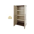 INTEC - Armoire de rangement haute 2 portes 3 étagères - 70 x 39 x 165 cm - Armoire Intérieur/Exterieur Résistante INTEC - vignette