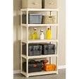 ARTPLAST - Étagère de rangement 5 niveaux 80x40x176 cm Beige Etagère 5 Tablettes Charge 150 kg Anti-humidité Lavable Art Plast - vignette