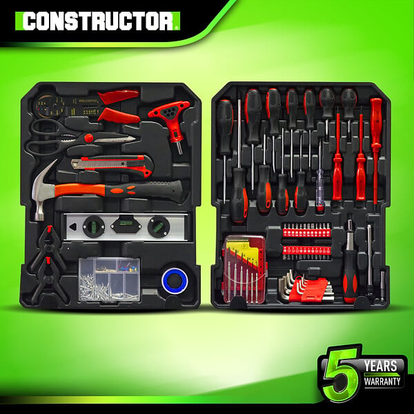 CONSTRUCTOR - Trolley multi outils 820pcs avec poignée téléscopique - large