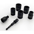 TIVOLY - Coffret 7 Douilles à choc Ø13/17/19/21/24 mm + adaptateur 1/2″ + porte-embout – Acier CrMo TIVOLY - vignette
