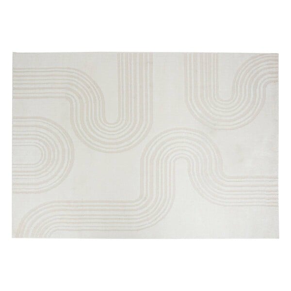 ATMOSPHERA - Tapis effet laine Anoai blanc 200x150cm - large