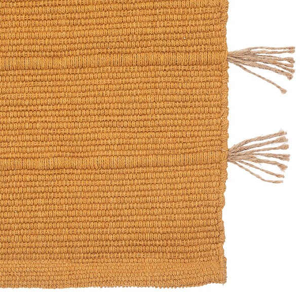 ATMOSPHERA - Tapis "Tula" en coton avec pompon en jute 60x90cm - large