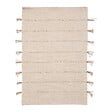ATMOSPHERA - Tapis "Tula" en coton avec pompon en jute 60x90cm - vignette