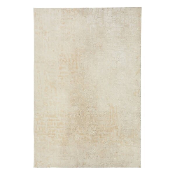 ATMOSPHERA - Tapis "Row" matière recyclée blanc chaud 150x200cm - large