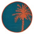 ATMOSPHERA - Tapis d'extérieur "Yucatan" bleu canard D120cm - vignette