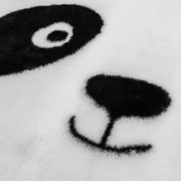 ATMOSPHERA - Tapis enfant panda "Andy" noir & blanc D100cm - large