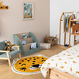 ATMOSPHERA - Tapis enfant léopard Kori jaune ocre D90cm - vignette