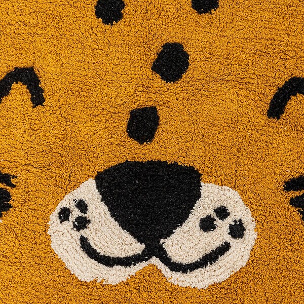ATMOSPHERA - Tapis enfant léopard Kori jaune ocre D90cm - large