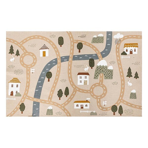 ATMOSPHERA - Tapis enfant route Niels Jute 100x150cm - large