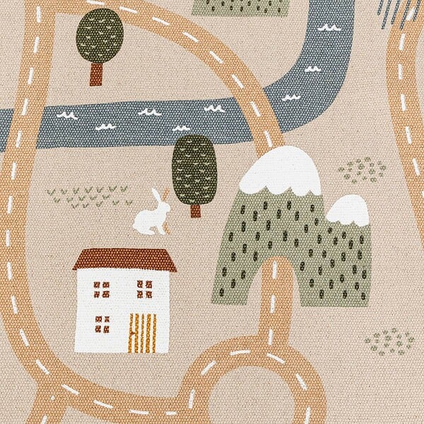 ATMOSPHERA - Tapis enfant route Niels Jute 100x150cm - large