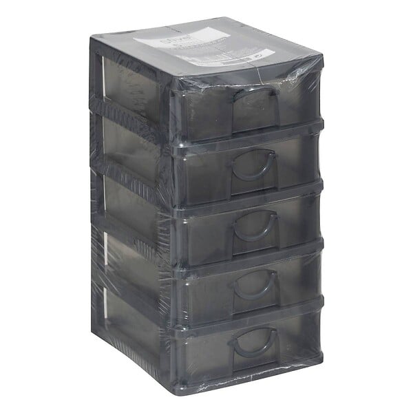 5 FIVE SIMPLY SMART - Rangement tour plastique 5 tiroirs grand modèle - large