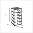 5 FIVE SIMPLY SMART - Rangement tour plastique 5 tiroirs grand modèle - vignette