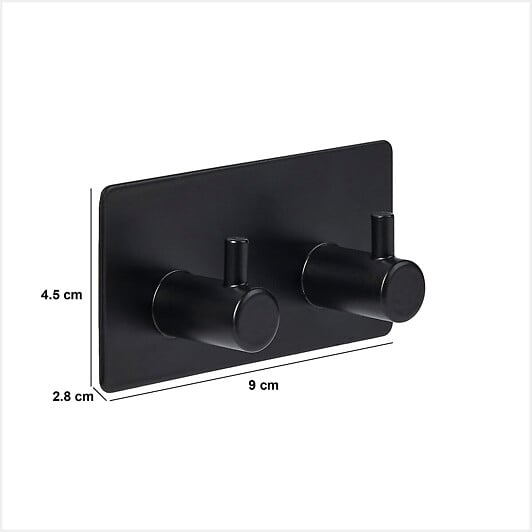5 FIVE SIMPLY SMART - Patère adhésive "stiky" 2 têtes 9x2,8cm - 5 five simply smart - large