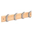 5 FIVE SIMPLY SMART - Patère Ziny 4 têtes L45cm bois clair gris - vignette