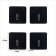 5 FIVE SIMPLY SMART - 4 patères adhésives "Stiky" 4,5x2,7cm - vignette