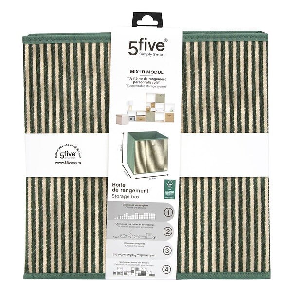 5 FIVE SIMPLY SMART - Panier Mix'n Modul L31cm vert foncé - large