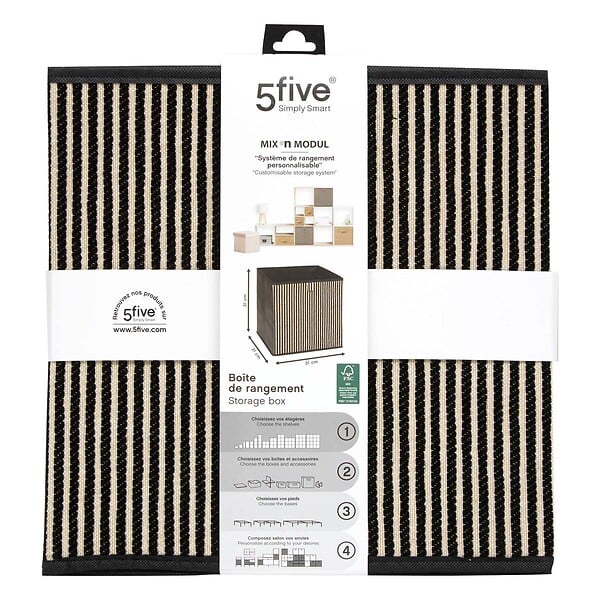 5 FIVE SIMPLY SMART - Panier Mix'n Modul L31cm noir - large