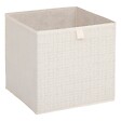 5 FIVE SIMPLY SMART - Boîte de rangement "Mix 'n' Modul" tweed beige 31x31cm - vignette