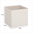5 FIVE SIMPLY SMART - Boîte de rangement "Mix 'n' Modul" tweed beige 31x31cm - vignette
