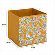 5 FIVE SIMPLY SMART - Boîte de rangement "Mix 'n' Modul" motif folia jaune 31x31cm - vignette