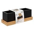5 FIVE SIMPLY SMART - Organiseur amovible bambou "Bava" noir - vignette