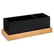 5 FIVE SIMPLY SMART - Organiseur amovible bambou "Bava" noir - vignette