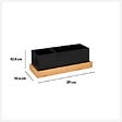5 FIVE SIMPLY SMART - Organiseur amovible bambou "Bava" noir - vignette
