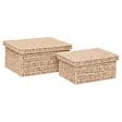 5 FIVE SIMPLY SMART - Lot de 2 boîtes range-documents "Kord" en papier tressé - vignette
