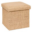 5 FIVE SIMPLY SMART - Pouf de rangement "Mix 'n' Modul" en toile de jute 31x31cm - vignette