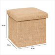 5 FIVE SIMPLY SMART - Pouf de rangement "Mix 'n' Modul" en toile de jute 31x31cm - vignette