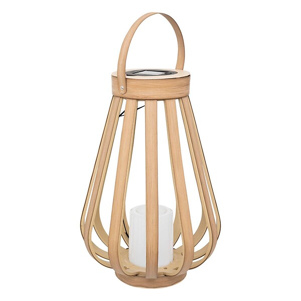 ATMOSPHERA - Lanterne solaire "Aria" beige H34,5cm - large