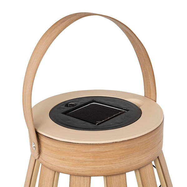 ATMOSPHERA - Lanterne solaire "Aria" beige H34,5cm - large