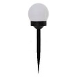 ATMOSPHERA - Lot de 4 balises solaires "Tea" H34cm noir et blanc - vignette